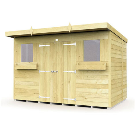 10 x 6 Pent Summer Shed