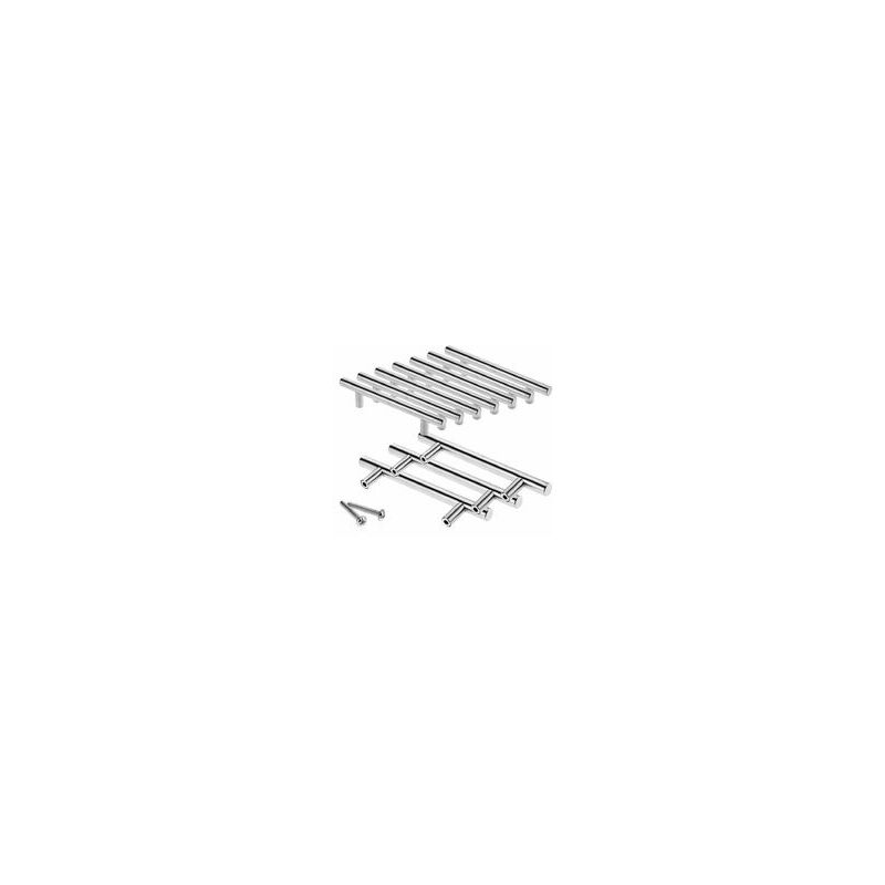 10 x 64 mm Edelstahl-T-Stab-Küchengriffe, ø 12 mm Schranktür-Stangengriff mit Schrauben | 06286511676956 10 x 64 mm Edelstahl-T-Stab-Küchengriffe, ø 12 mm Schranktür-Stangengriff mit Schrauben | 06286511676956