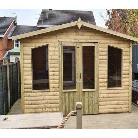 10 X 8 Chatsworth Summerhouse - Timber - L244 x W305 x H240 cm - Garden Furniture