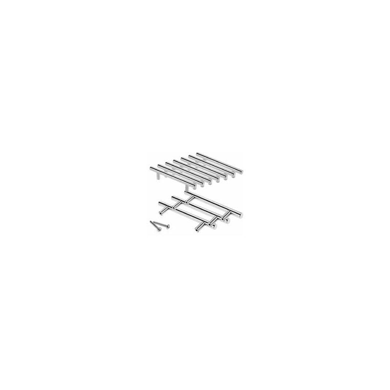 10 x 96 mm Edelstahl-T-Stab-Küchengriffe, ø 12 mm Schranktür-Stangengriff mit Schrauben | 06286511676628 10 x 96 mm Edelstahl-T-Stab-Küchengriffe, ø 12 mm Schranktür-Stangengriff mit Schrauben | 06286511676628