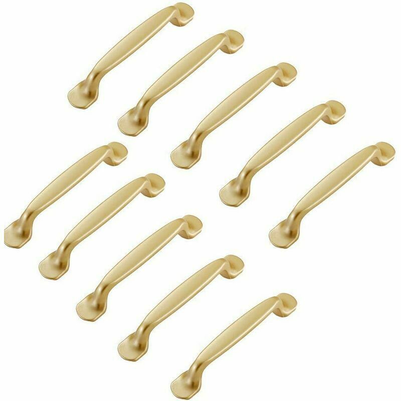 10 x 96 mm maniglie placcate in oro per armadietti...