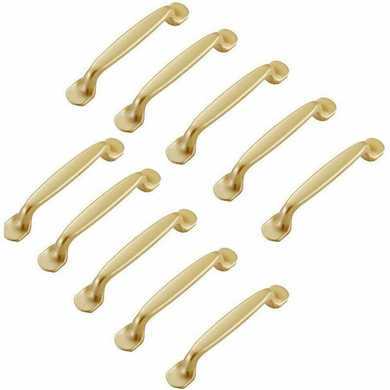 10 x 96 mm vergoldete Schrankgriffe | 07007913601969 10 x 96 mm vergoldete Schrankgriffe | 07007913601969