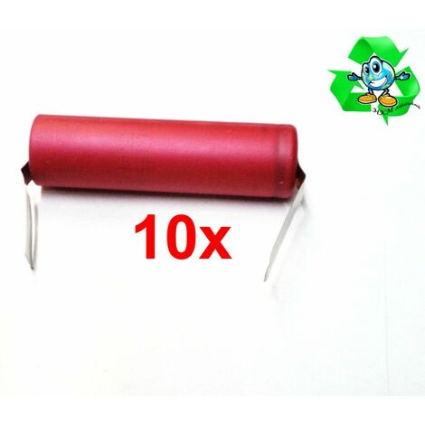 10 x Akku Sanyo UR18650SA 3,6 V 1300 mAh 20 A