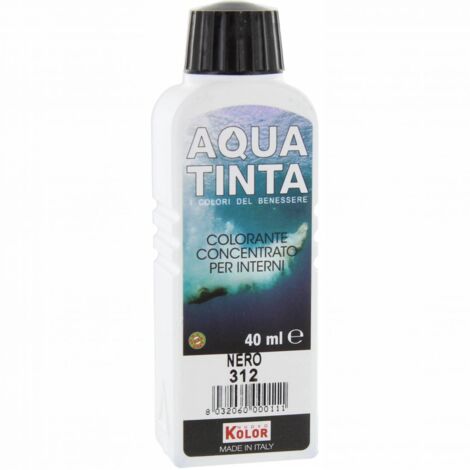 10 x AQUATINTA P/INTERNI 40 ML NERO 312