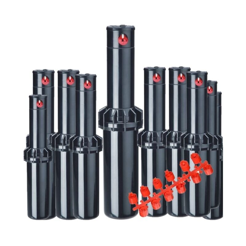 Lot de 10 Arroseur KRain RPS75 3/4'' Arroseur turbine d'arrosage Portée 6,7 à 15,5m, Angle réglable Arrosage professionnel