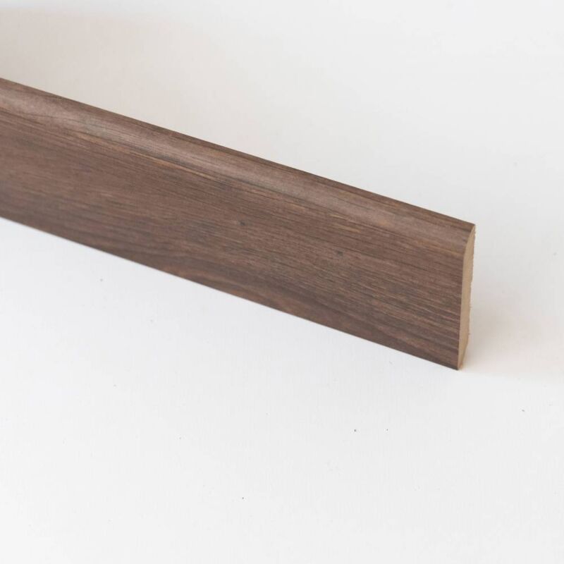 Ferramenta1.com - 10 x plinthe mdf en noyer foncé mm.10x70x2400