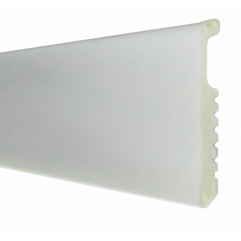 10 x polis de référence. lisse 75x8 h.200 blanc