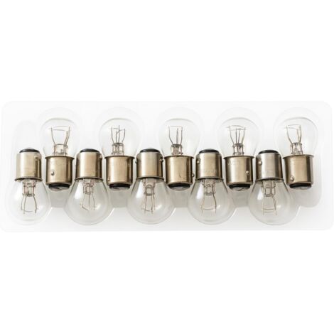 10 x BAY15D P21/5W Ampoule Voiture 12V 21 Watt 5 Watt Feu Stop Feu Arrière Lampe à Incandescence Ampoule à Billes AUTOBIRNEN FEU ARRIÈRE FEU STOP CLIGNOTANT MOTO