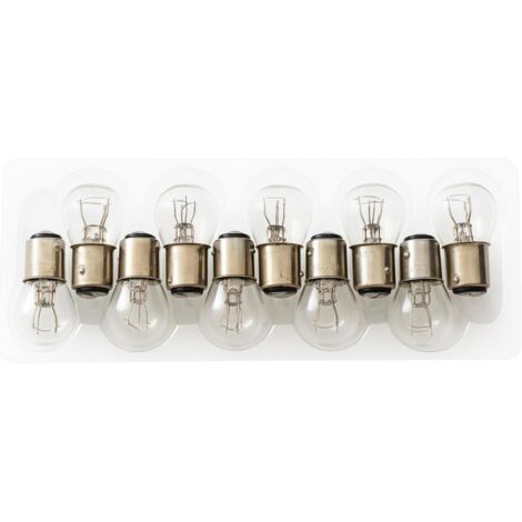 10 x BAY15D P21/5W Ampoule Voiture 12V 21 Watt 5 Watt Feu Stop Feu Arrière Lampe à Incandescence Ampoule à Billes AUTOBIRNEN FEU ARRIÈRE FEU STOP CLIGNOTANT MOTO