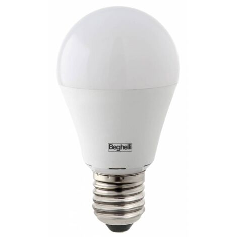 10 x BEGHELLI LED GOCCIA E27 12W 56935 6500K SAVING