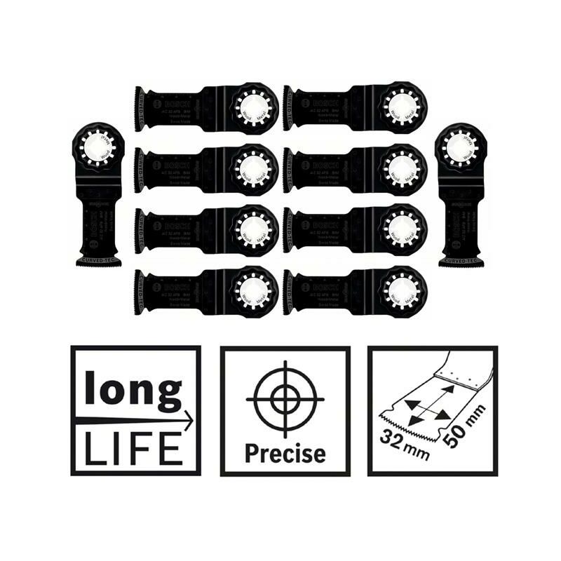 Bosch - 10 x pro bim Starlock Plunge Cut Saw Blade aiz 32 apb Wood Metal 50mm 32mm