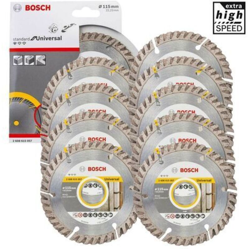 10 X Bosch Pro Universal Grinder Diamond Blade High Speed 4.5