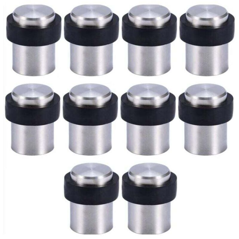 10 x Butoir de Porte de Sol 4.6 cm en Acier Inox Arrêt de Porte Butoir Bloque Porte