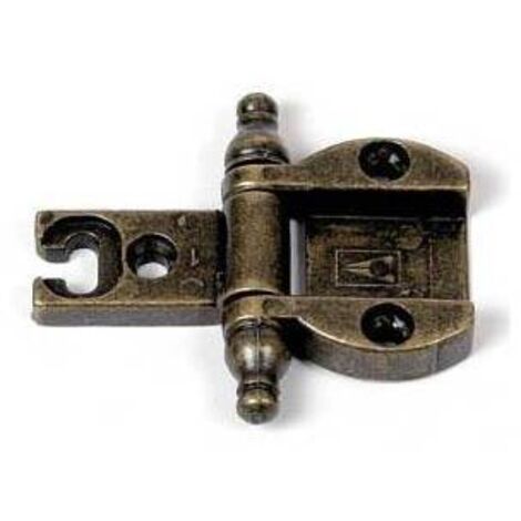 10 x CERNIERA P/MOBILI A0055 BRONZO ANTIC 35X24 MM
