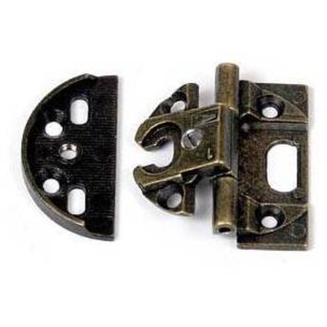 10 x CERNIERA P/MOBILI A0061 BRONZO ANTIC 40X15 MM