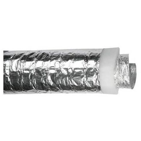 10 x CONDOTTO FLESSIBILE IN AL/PET/AL CON RIVESTIMENTO TERMOISOLANTE Misura: 102