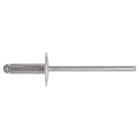 10 x CONF RIVETTI ALLUMINIO TESTA LARGA 4,0X13 100 PZ