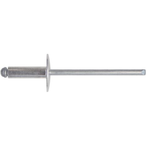 10 x CONF RIVETTI ALLUMINIO TESTA LARGA 4,8X16  50 PZ