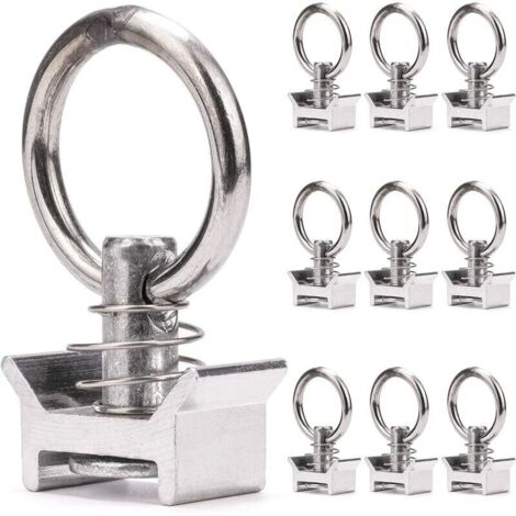 10 x Einzelbolzen mit Ring 1000 kg Aero-Zurrbolzen für Luftfahrt-Zurrschiene Ringankerbolzen