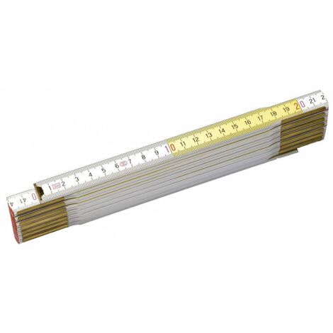 10 x ESTACAS DE MADERA DOBLE METRO ANTI-UV 3 MM BLANCO AMARILLO