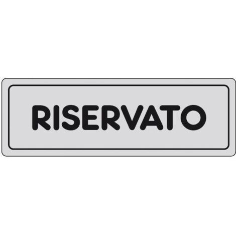 10 x ETICHETTA ADESIVA 150X50 RISERVATO
