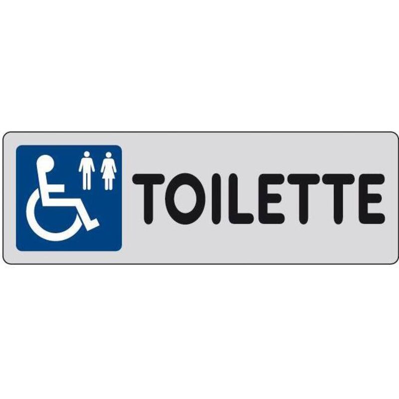 10 x étiquette adhésive 150x50 wc (handicapés)