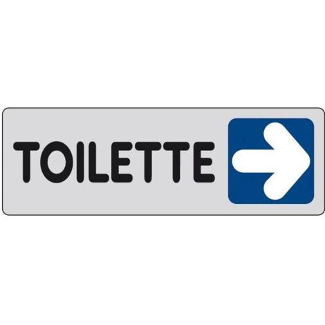 10 x ETICHETTA ADESIVA 150X50 TOILETTE (DX)