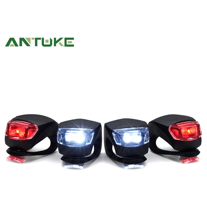 10 x Fahrradlicht Fahrrad-Vorderlicht-Rücklicht-Rad-LED-Silikon-Lampe (4 schwarze rote Lichter + 4 schwarze weiße Lichter) | 09416917889637 10 x Fahrradlicht Fahrrad-Vorderlicht-Rücklicht-Rad-LED-Silikon-Lampe (4 schwarze rote Lichter + 4 schwarze weiße Lichter) | 09416917889637