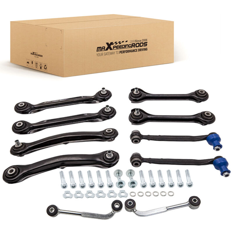 Maxpeedingrods - 10 x for Mercedes W203 Bras De Suspension Kit De Réparation Jeu Essieu Arrièr