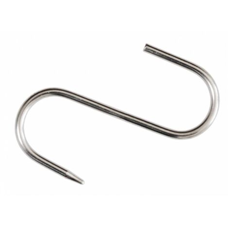10 x GANCIO INOX P/MACELLAIO 100 X 4 MM