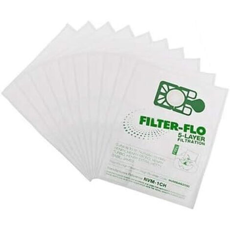 10 X Genuine Henry Hoover Bags Hetty Cleaner Hepa Numatic Hepaflo Nvm-1Ch 604015 by Numatic