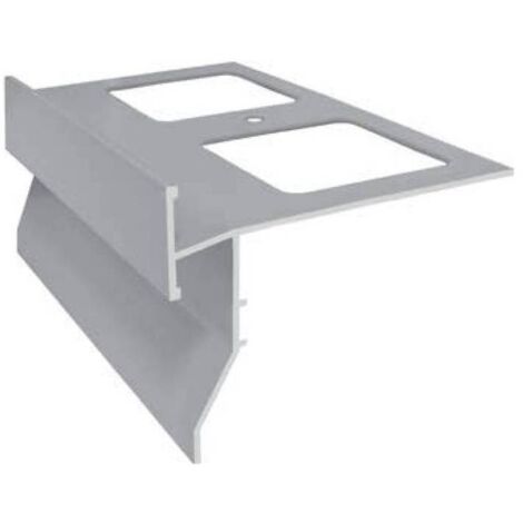 10 x GOCCIOLATOIO P/BALCONI PVC MM 85X2,6 M GRIGIO