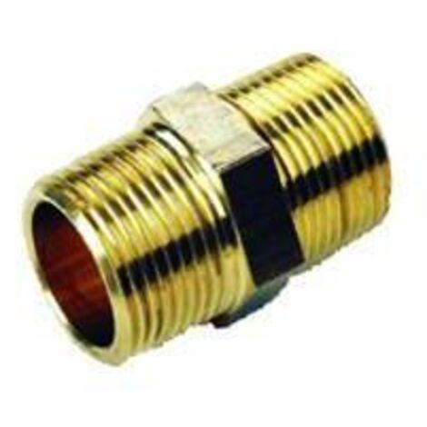 10 x IDRAULICA - VITE DOPPIA 280 OTTONE GIALLO D 3/8