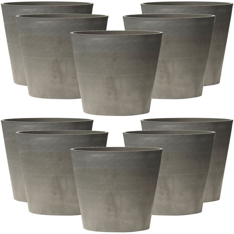 

10 x Maceta tipo cono truncado Ø 30 cm