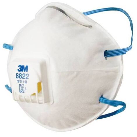 10 x MASCHERINA PROTEZIONE 3M FFP2 C/VALVOLA 8822