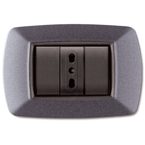 10 x PLACCA LIFE LIVING PLAST GRIGIO CHIARO VULCAN 3P