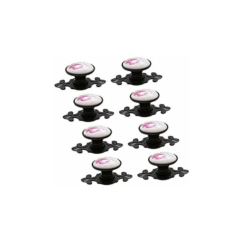 10 x poignées de porte, boutons de porte boutons de meubles bouton de meubles ensemble poignée de meubles en céramique style vintage
