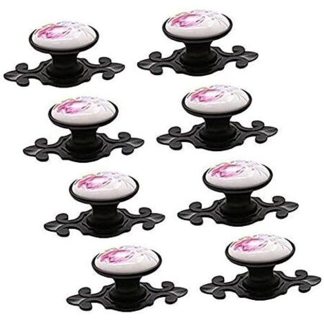 10 x poignées de porte, boutons de porte boutons de meubles bouton de meubles ensemble poignée de meubles en céramique style vintage