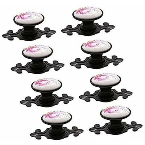 10 x poignées de porte, boutons de porte boutons de meubles bouton de meubles ensemble poignée de meubles en céramique style vintagedengyank