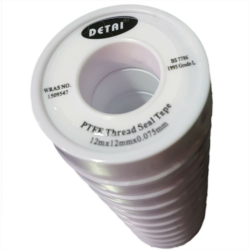 10 x PTFE Teflon Threaded Sealing Tape Adhesive Plumbers Water Tight 12m x 12mm