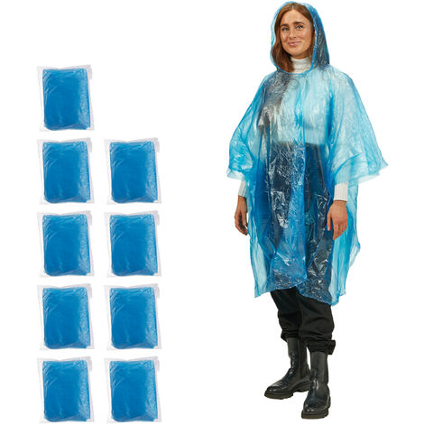 30 x Regenponcho blau Raincape Regencape Regenumhang Regenbekleidung Regenschutz 