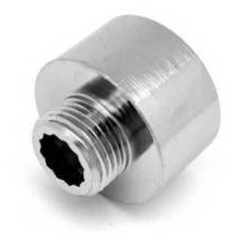 10 x RIDUZIONE FM IN OTTONE CROMO IBP Misura: 1/2 x 1/4