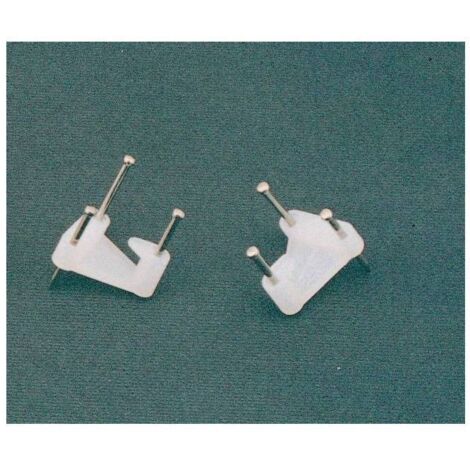 10 x SC GANCIO P/QUADRO NYLON A 3 PUNTE 10 PZ