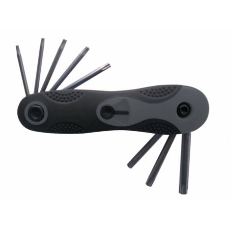 10 x SERIE 8 CHIAVI TORX T9-T40 CROMO VANADIO