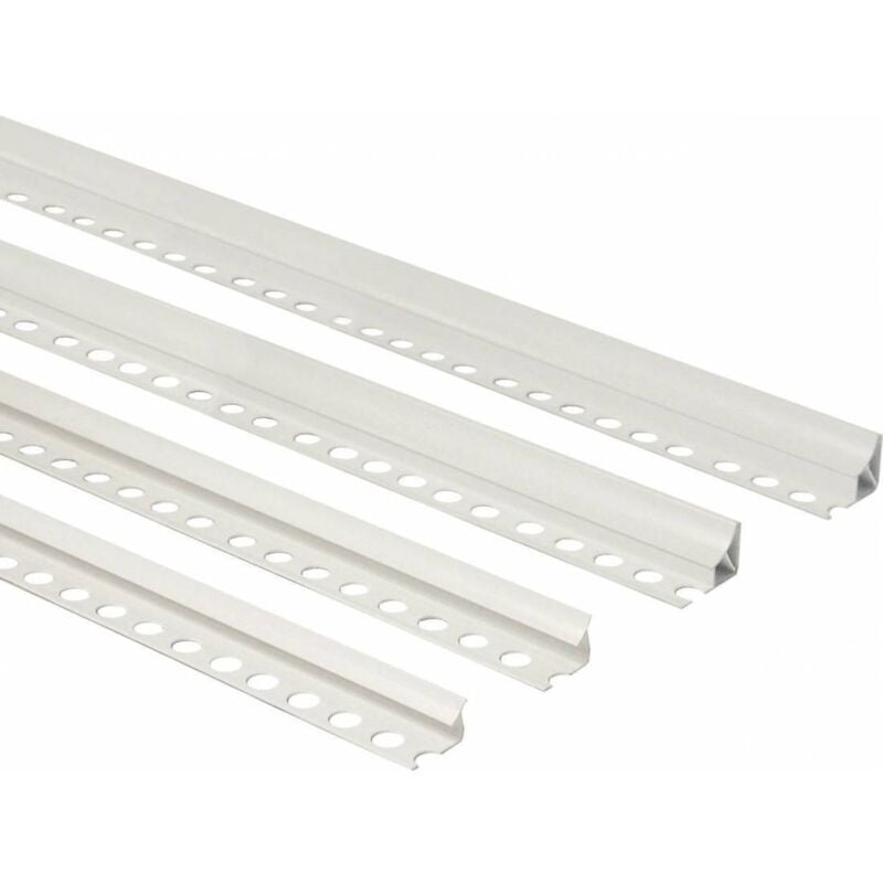 10 x shell pvc (vertic.) blanc mm.8 x cm.260