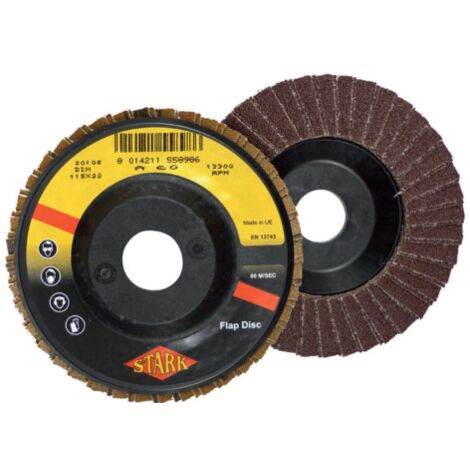 10 x STARK DISCO ABRASIVO LAMELLARE D 115 MM GR 40