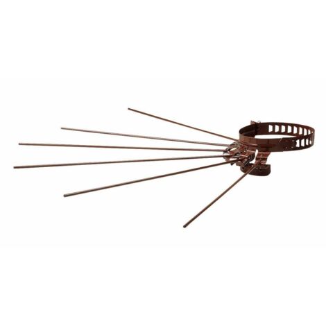 10 x STENDIBIANCHERIA A RAGGIERA D 8/14 CM MARRONE