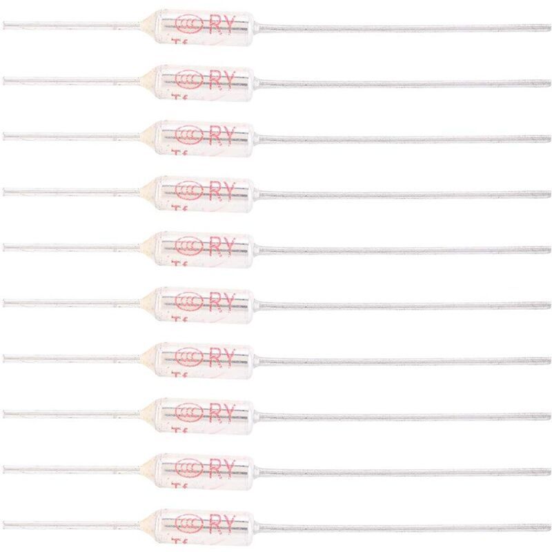 Snq 10 X Thermal Fuses 250v 10a 216°c/420.8°f, Tf Thermal Fuse 72–250°c (216°f)