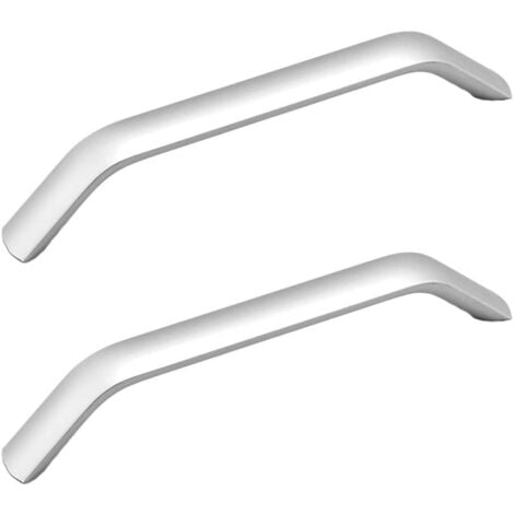 10 x Tiradores de Muebles, Tiradore de Aleación de Aluminio, Tirador de Puerta de Cajón de Dormitorio con Tornillo Plata - 320mm
