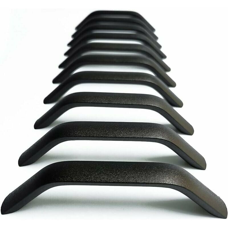 10 x Türgriffe, Schubladenknöpfe, Küchenschrankgriffe, Schrank, Schublade, Schlafzimmer, Möbelgriff, Schwarz, 160 mm Achsabstand | 06286529245250 10 x Türgriffe, Schubladenknöpfe, Küchenschrankgriffe, Schrank, Schublade, Schlafzimmer, Möbelgriff, Schwarz, 160 mm Achsabstand | 06286529245250